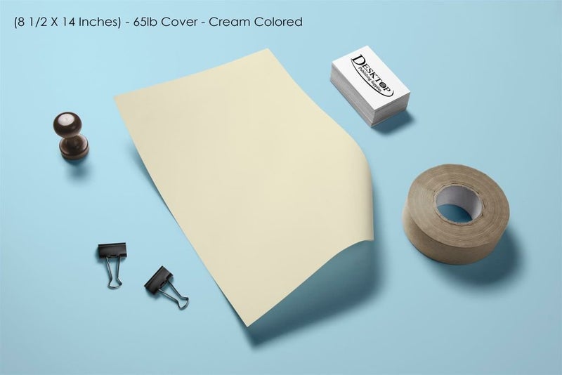 KodyCreations 100 Sheet Card Stock Paper - Cream Colored 65lb Cover Legal Size of 8.5 x 14 Inches - Image 4
